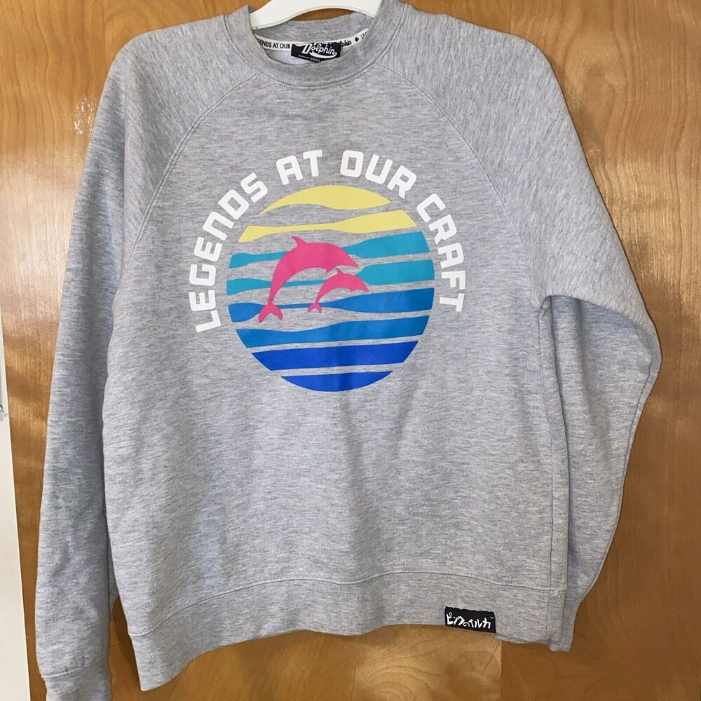 pink dolphin sweatshirt Sz Small